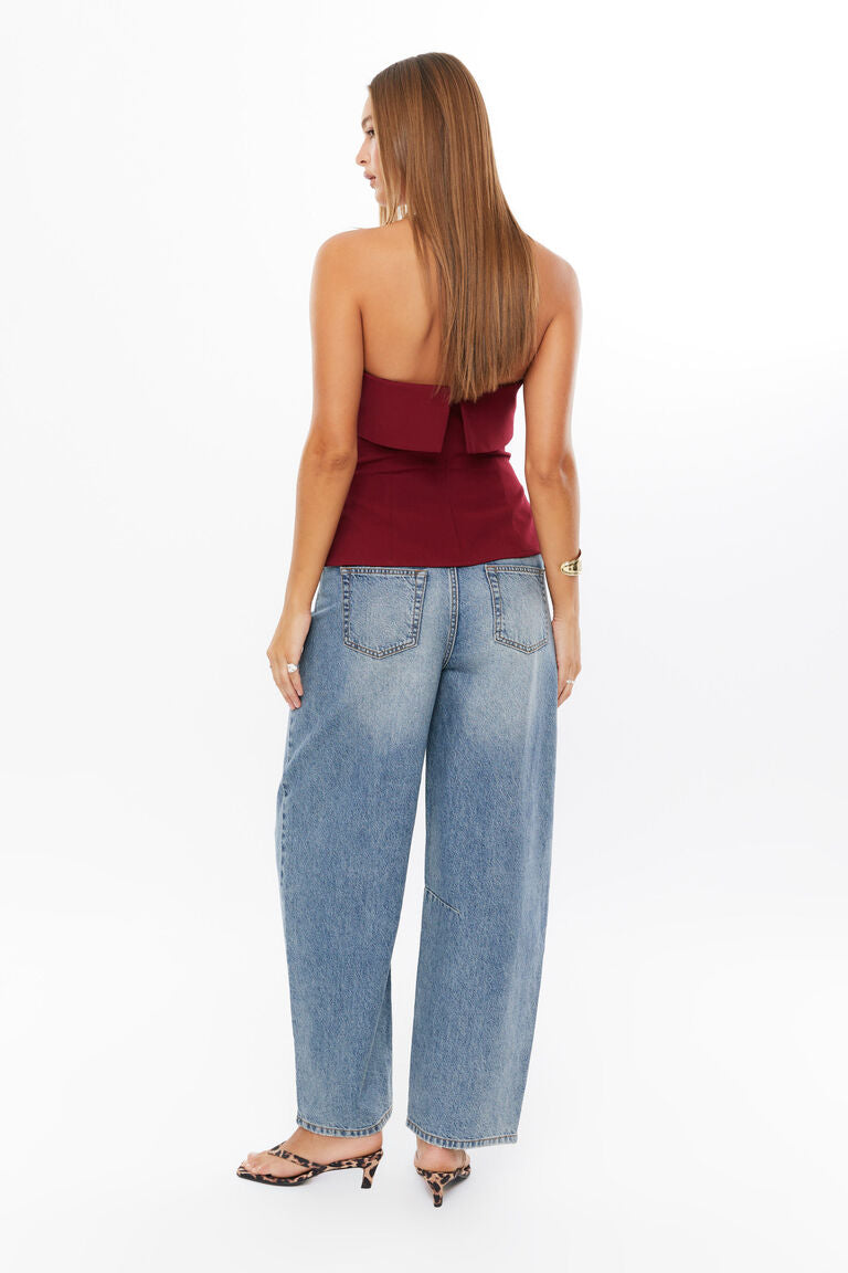 Side Split Tube Top
