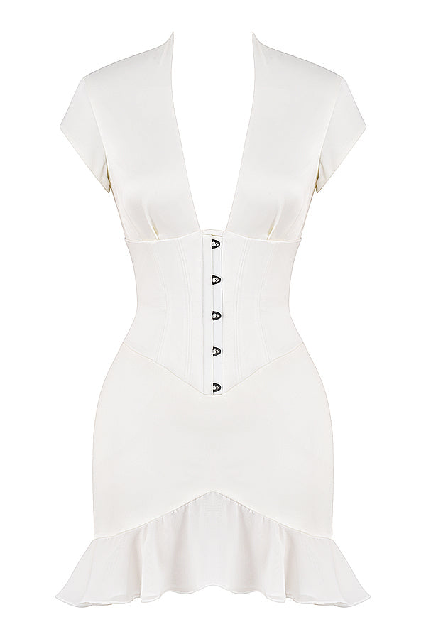 Ruffle corset dress