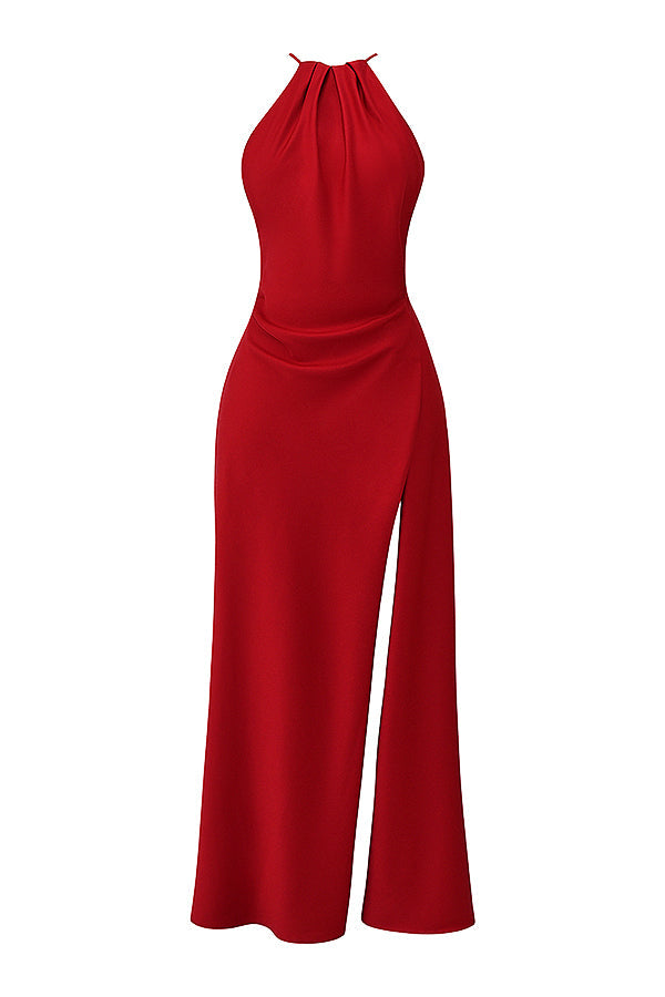 Luxury maxi dress with thigh split