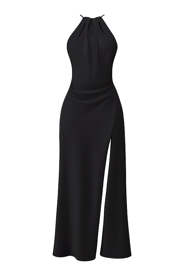 Luxury maxi dress with thigh split