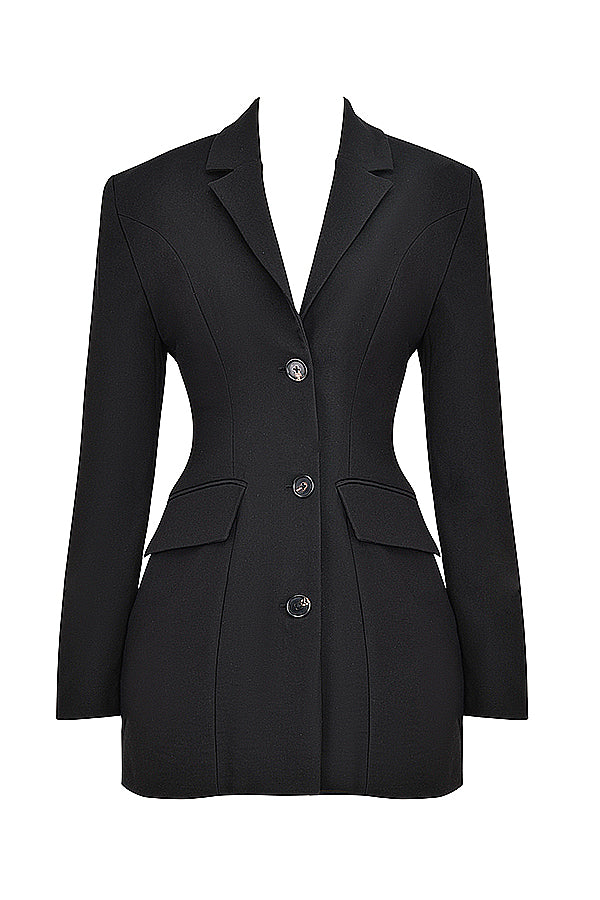 Black blazer mini dress