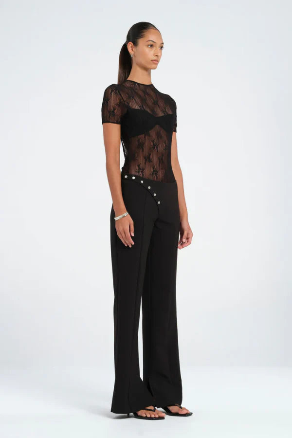 Backless Lacy Top