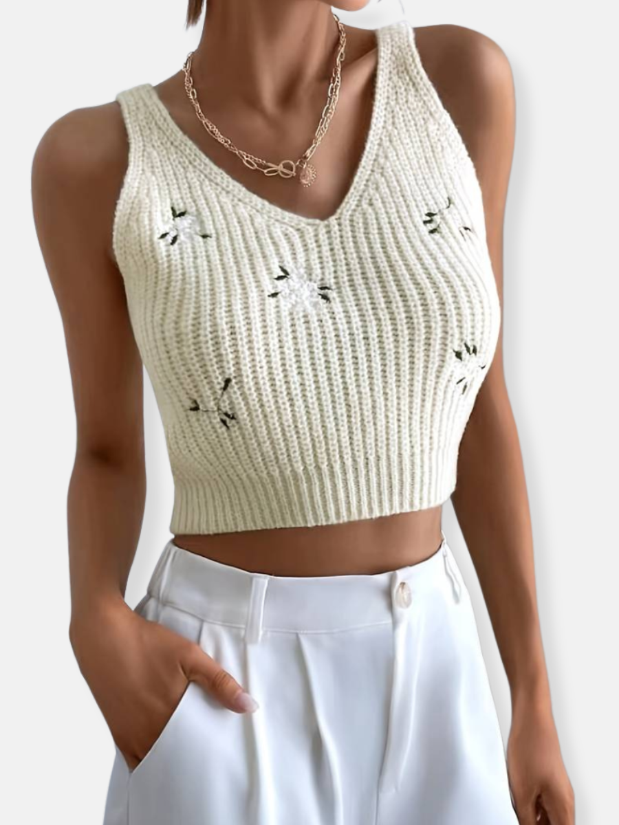 cardigan and shirt with V-neck