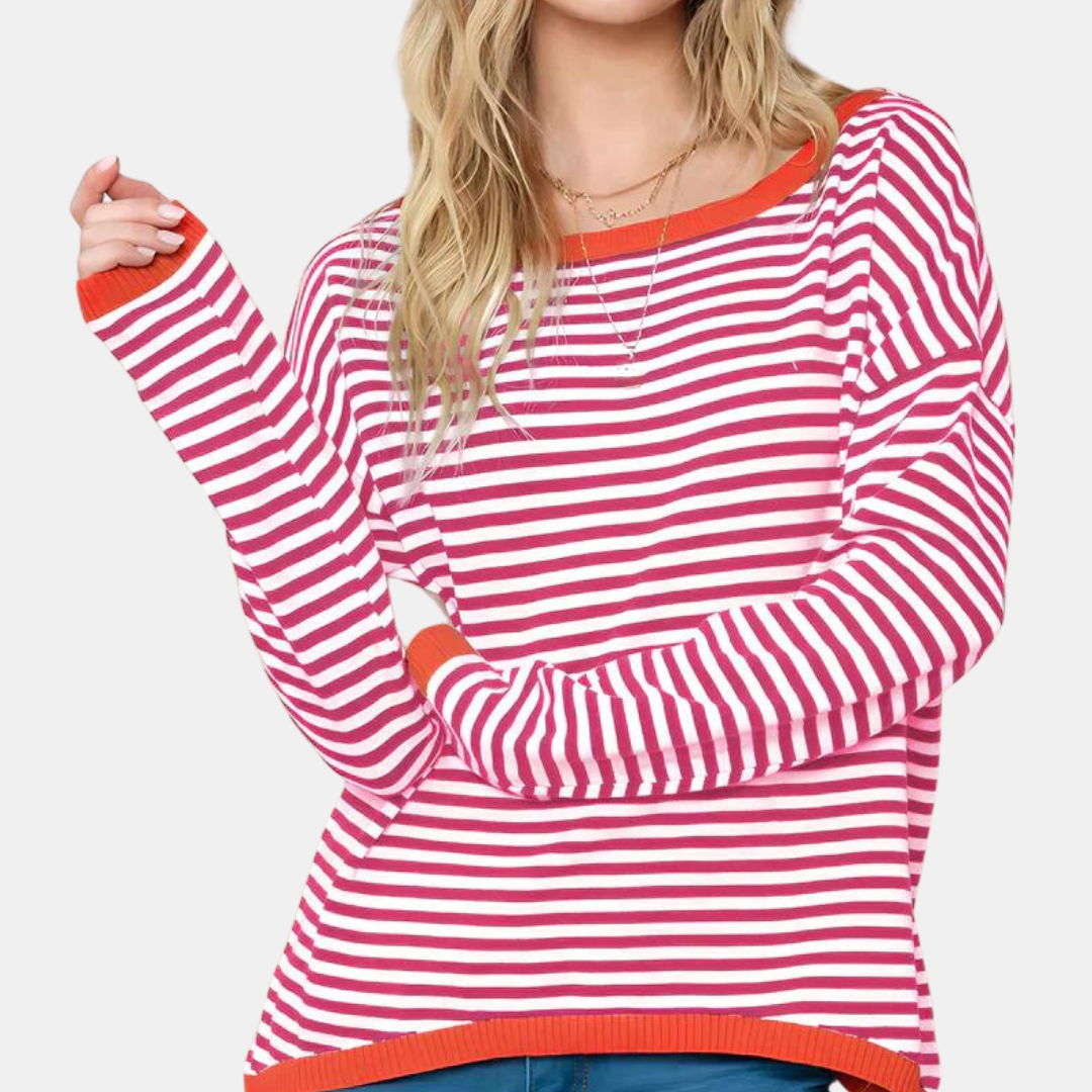Striped women's sweater