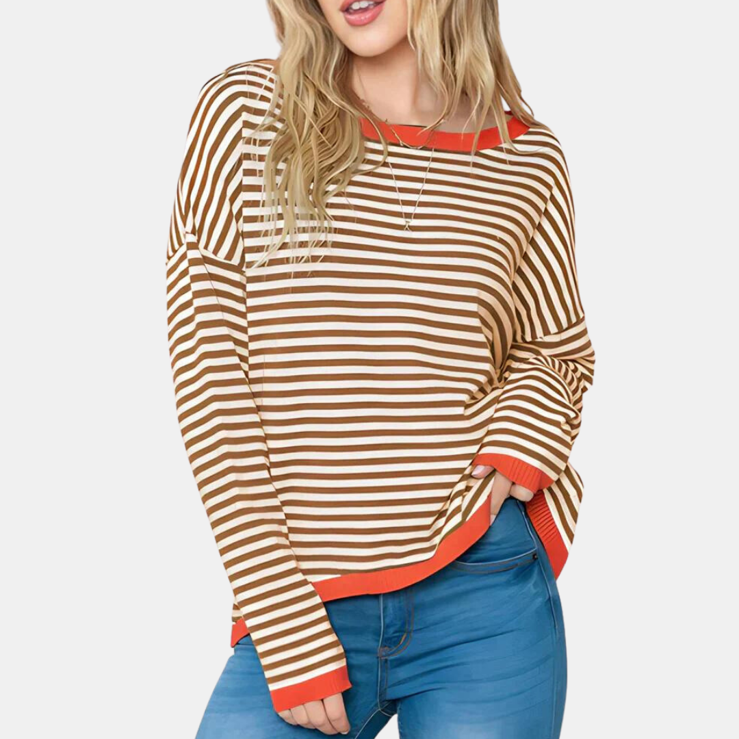 Striped women's sweater