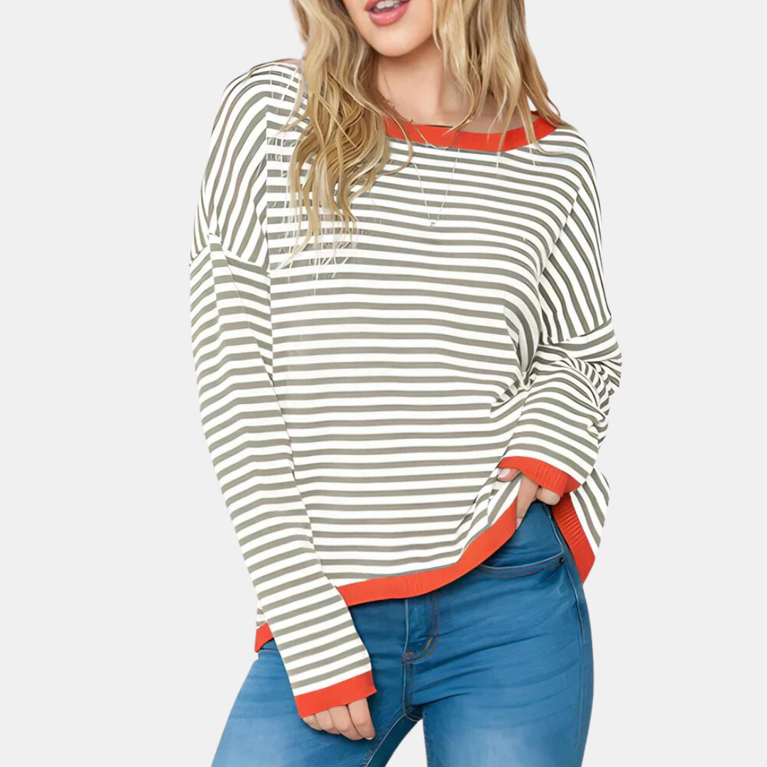 Striped women's sweater