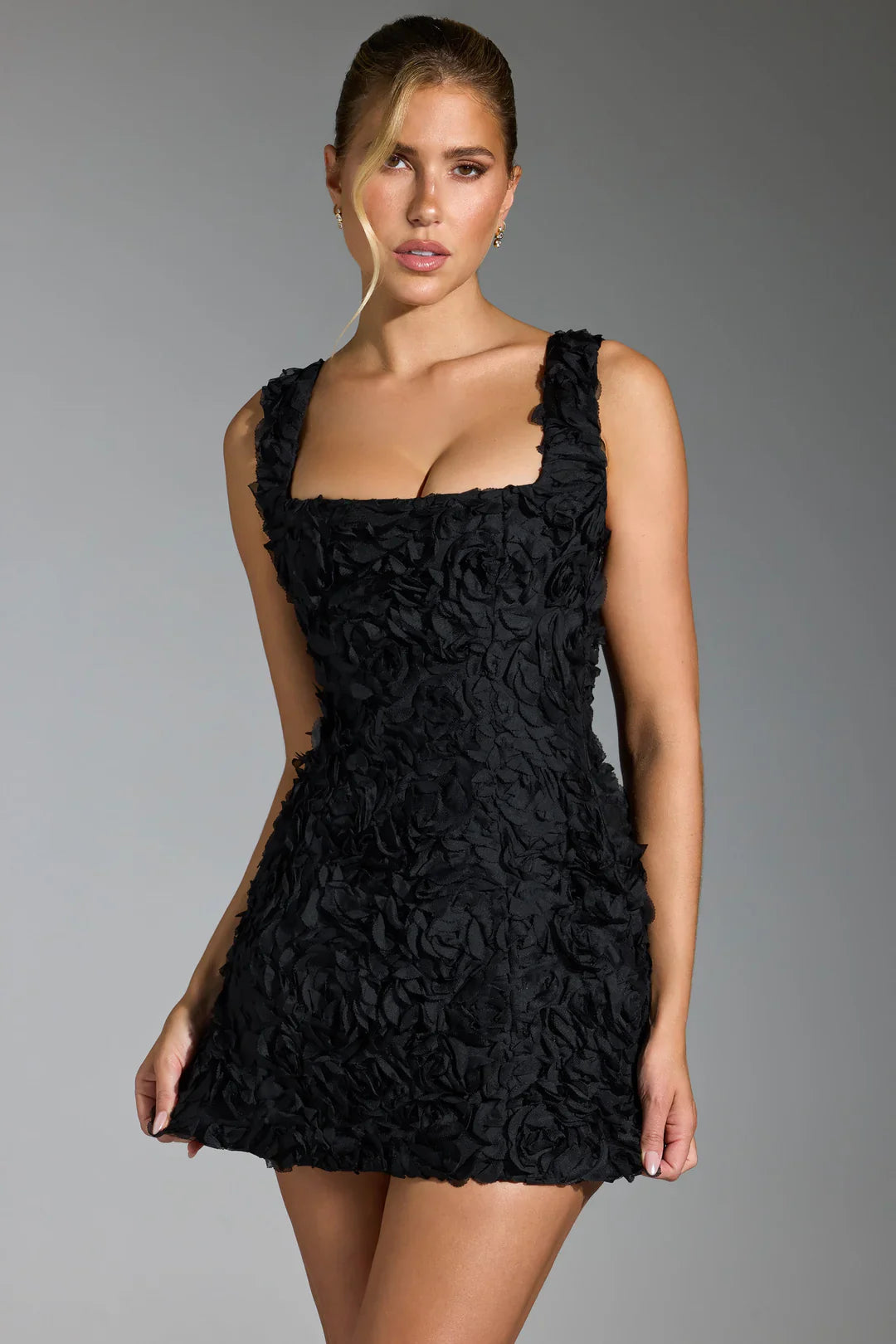 Floral corset mini dress