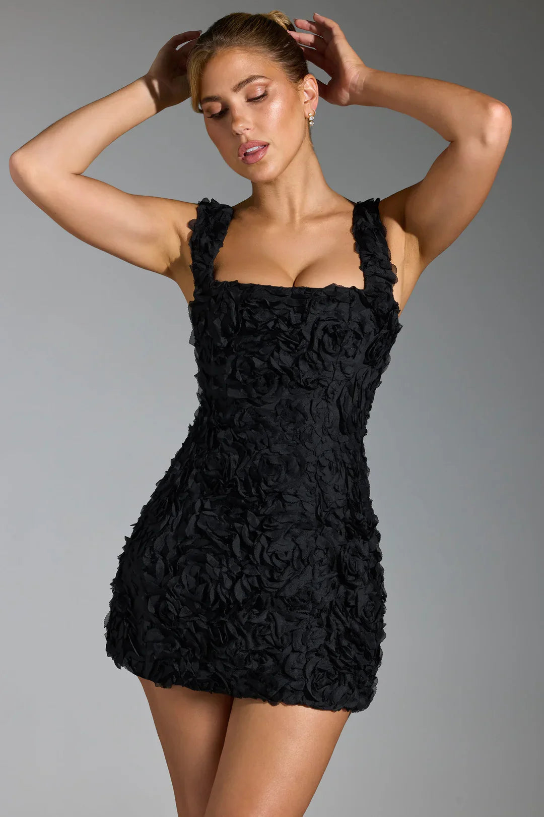 Floral corset mini dress