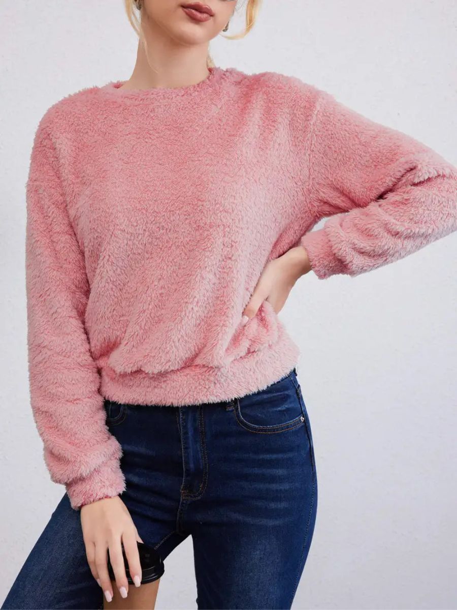 fluffy sweater
