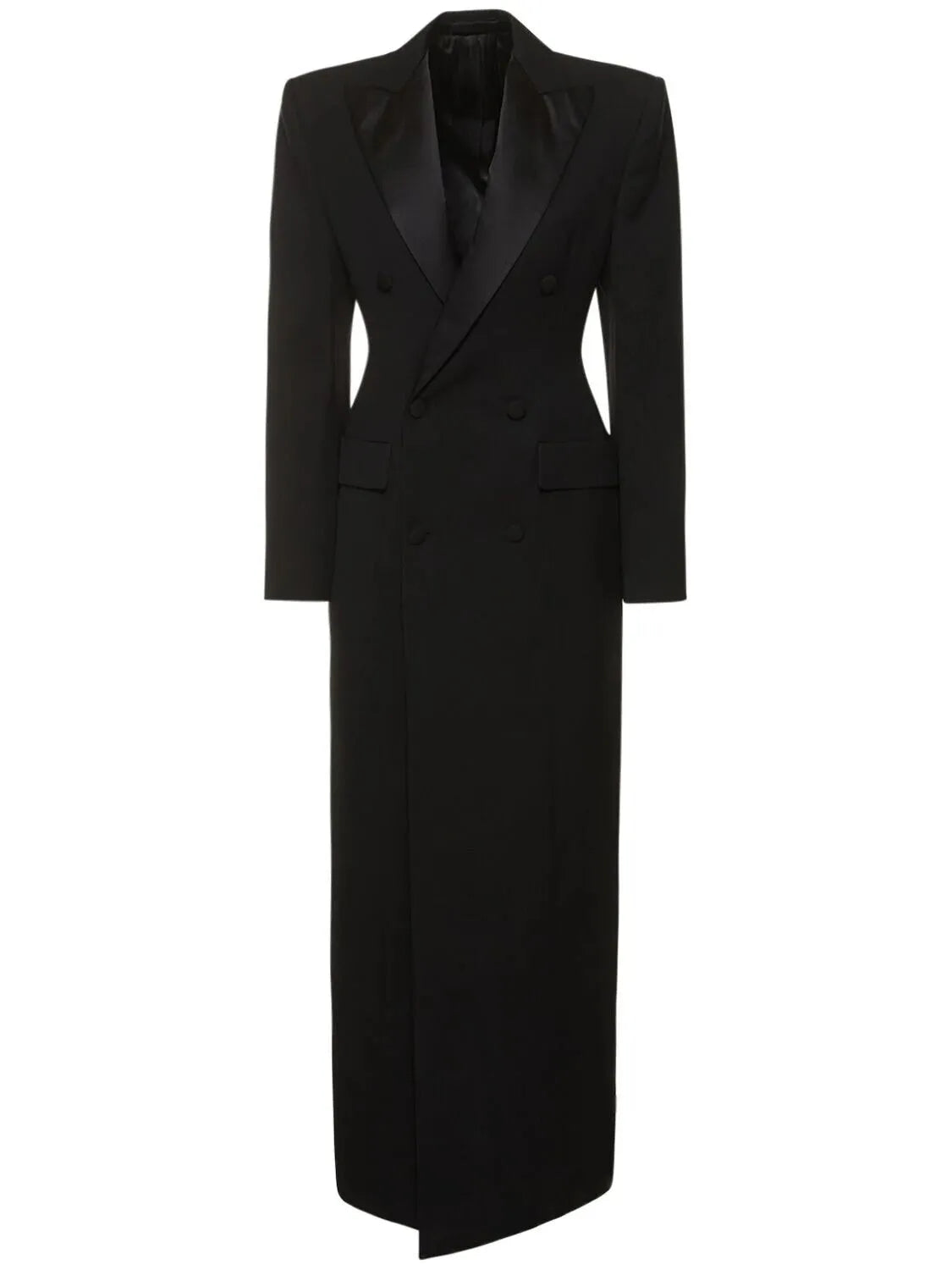 Tuxedo Wool Grain Black Coat