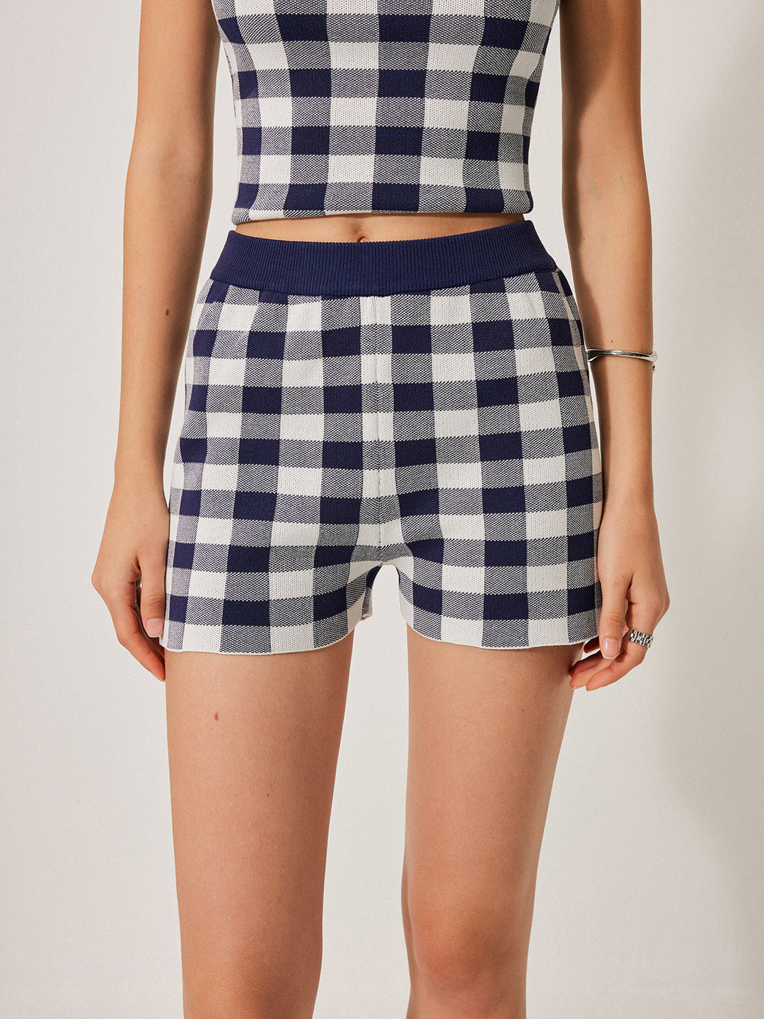 Checkered Top With Shorts