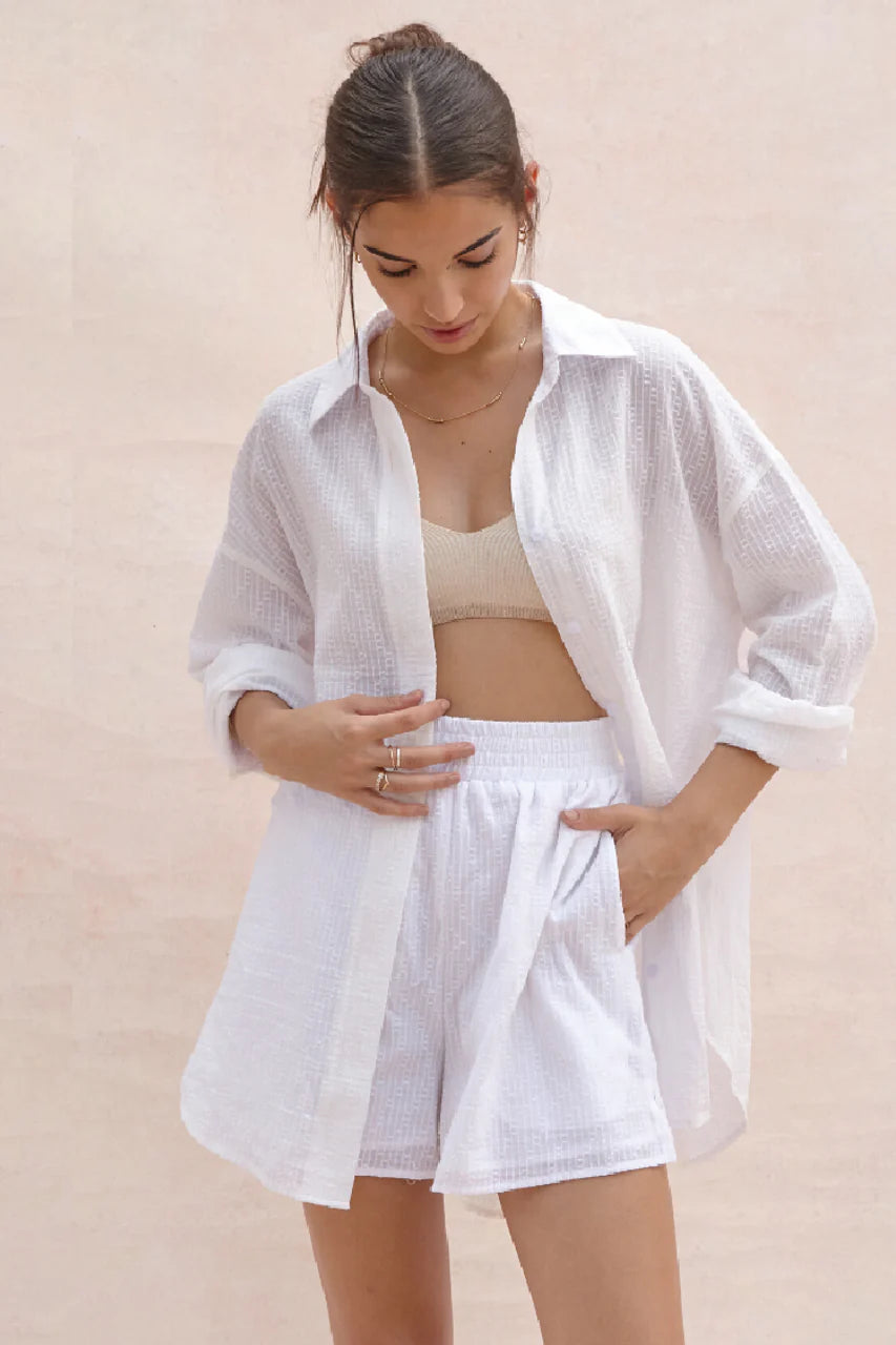 Loose Shirt and Shorts Set
