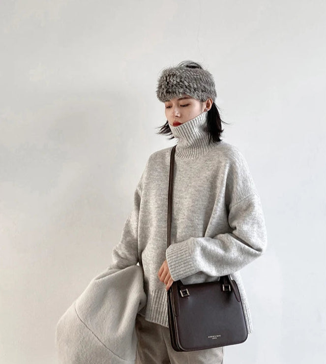 Loose Turtleneck Sweater