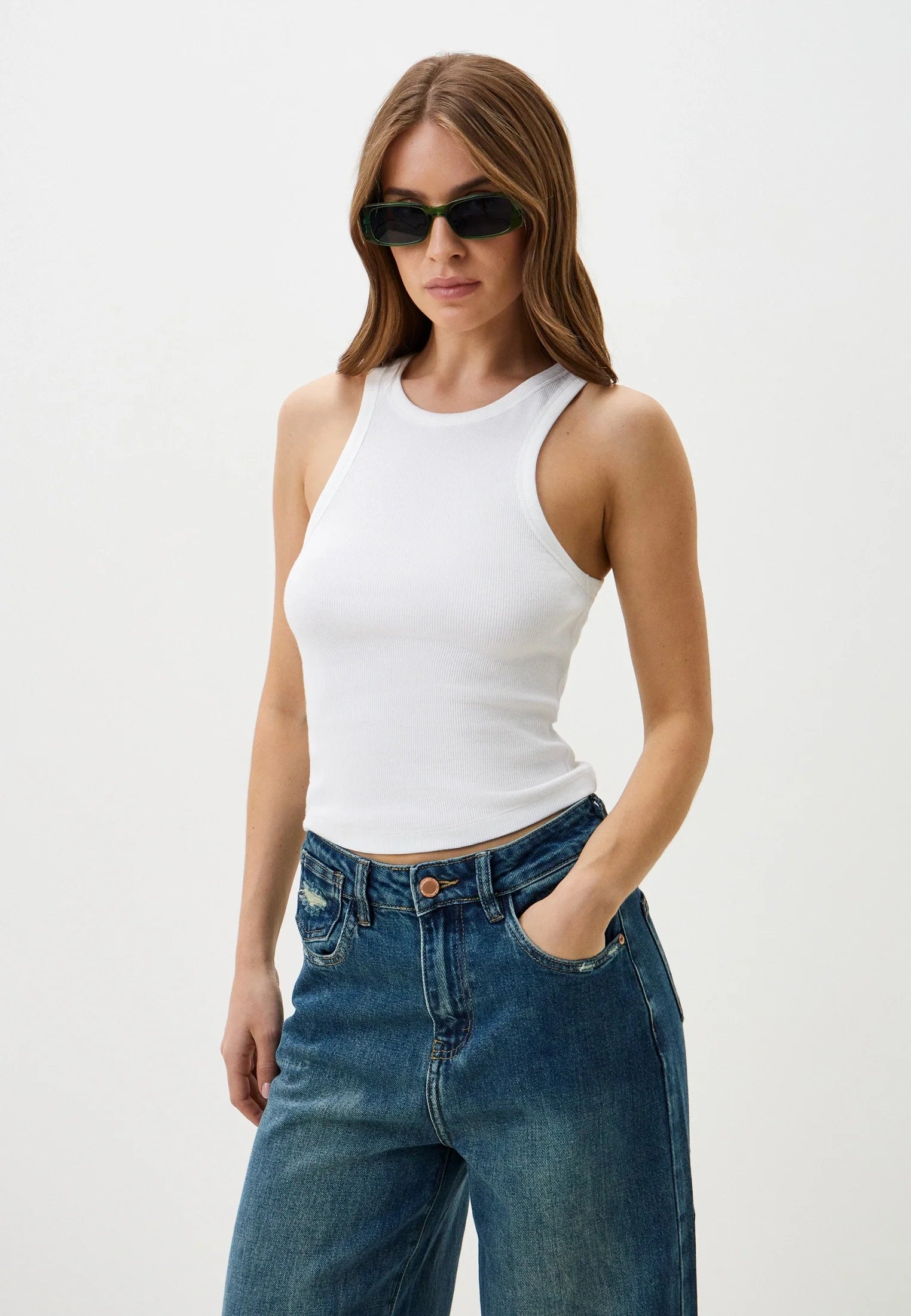 Simple Ribbed Tank Top