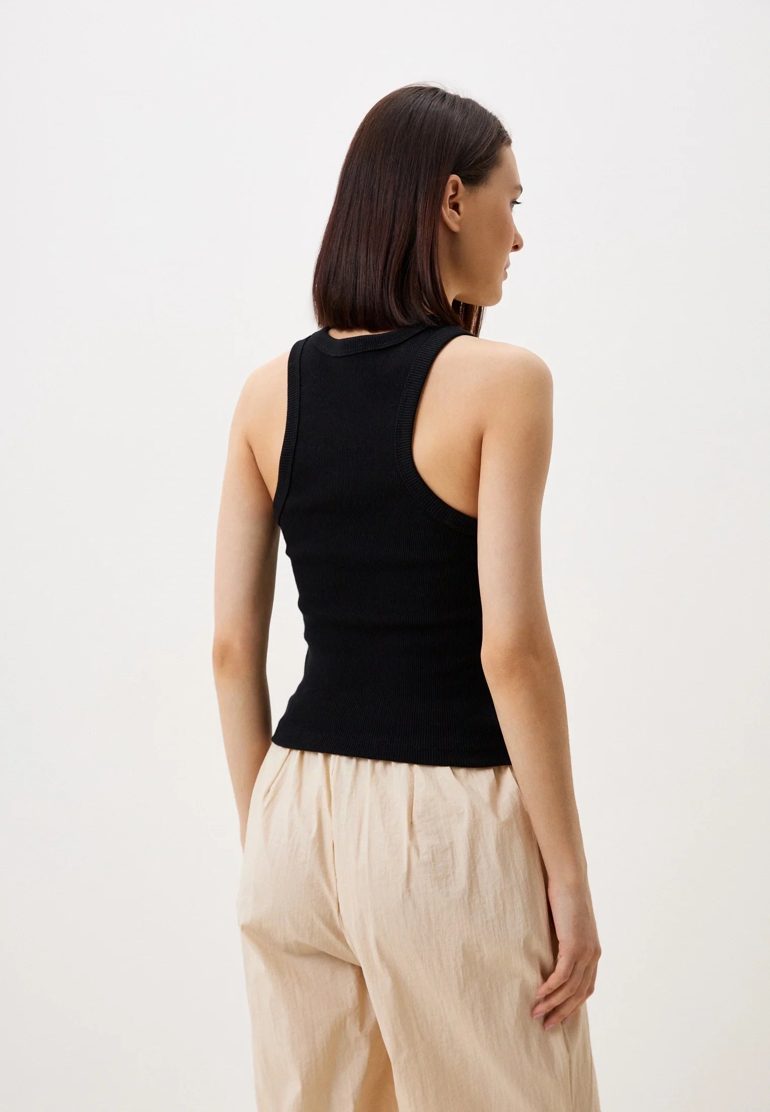 Simple Ribbed Tank Top