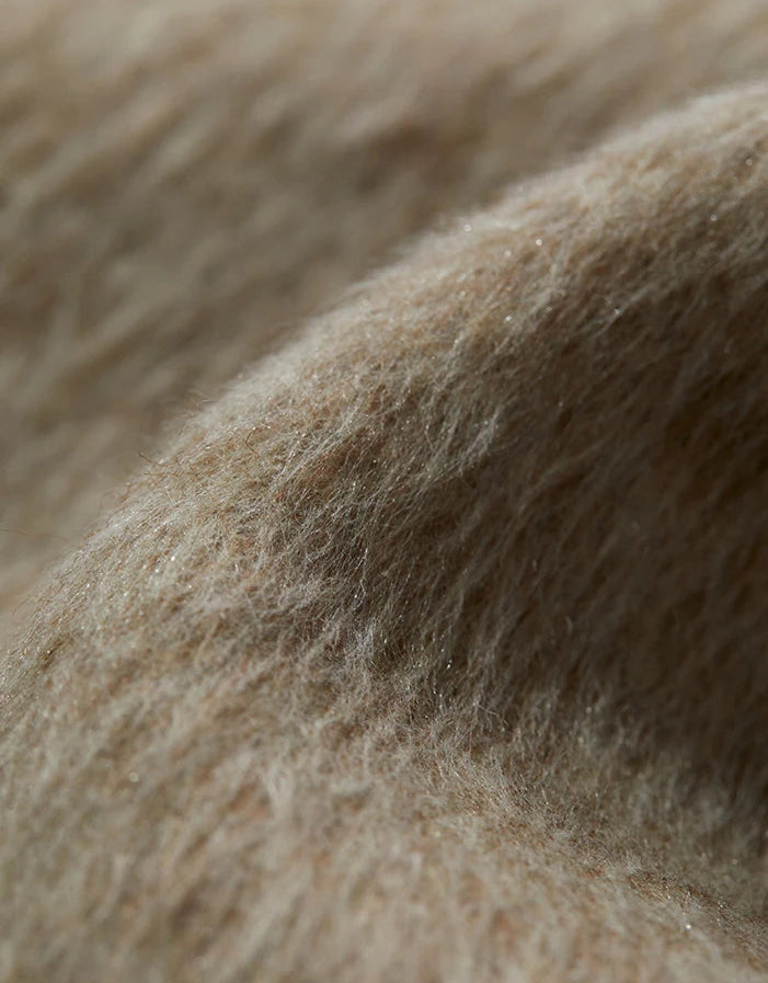 Short Camel Woolen Coat