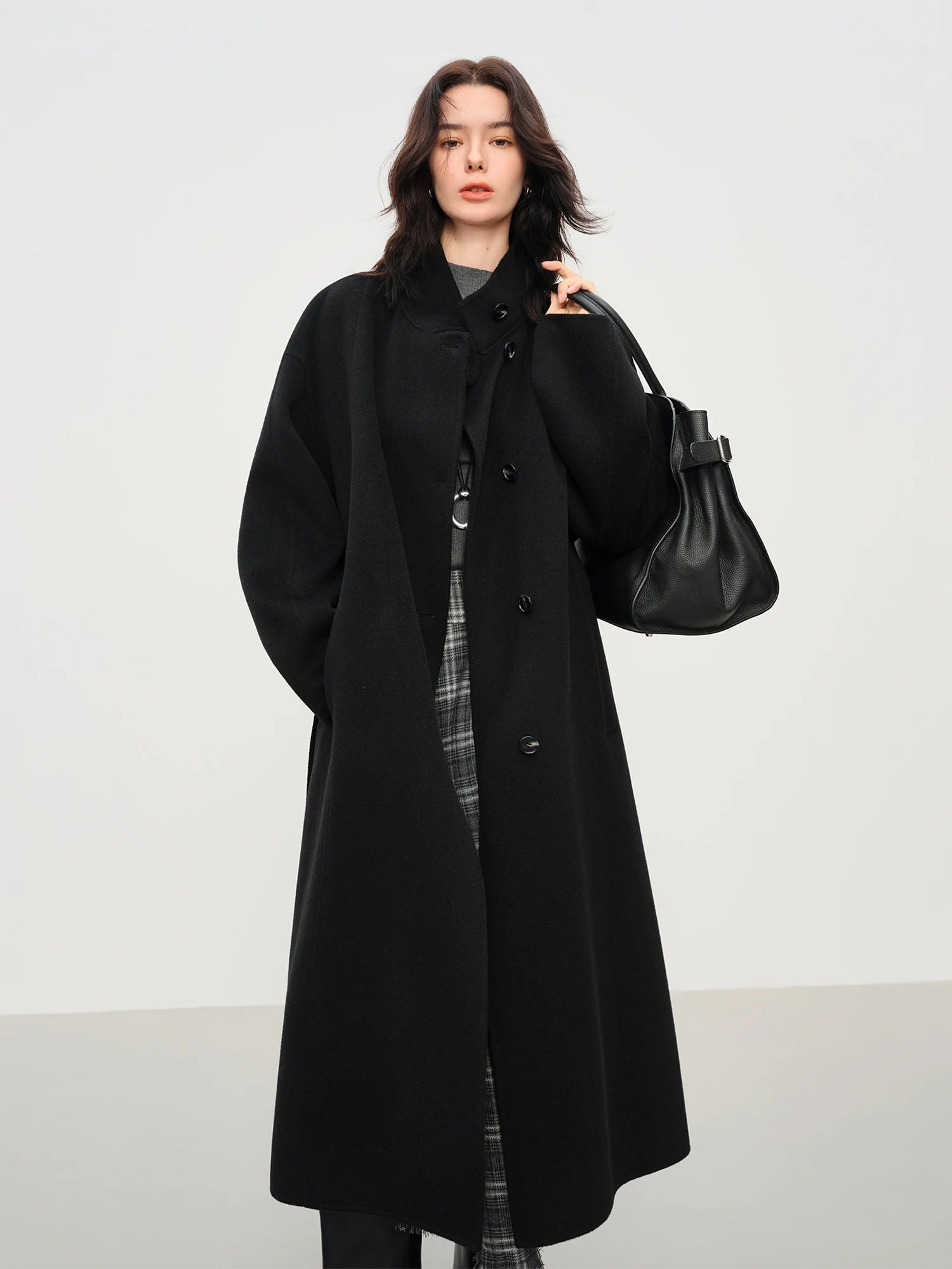 Wool Double-Faced Long Coat