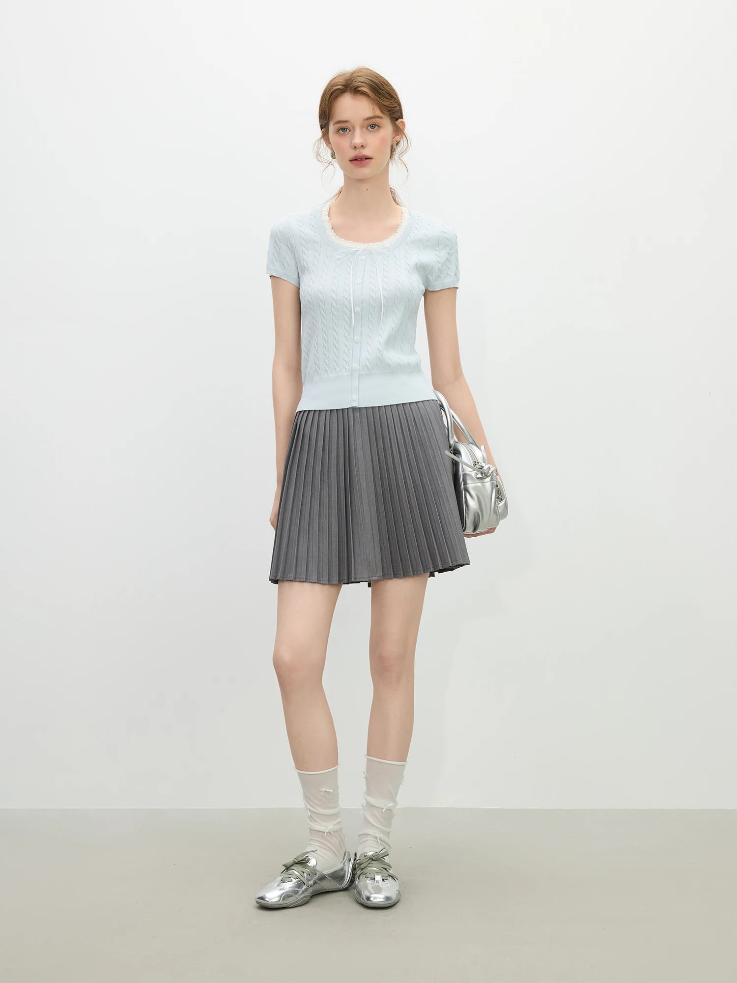 Cable Knit Slmi Fit Top