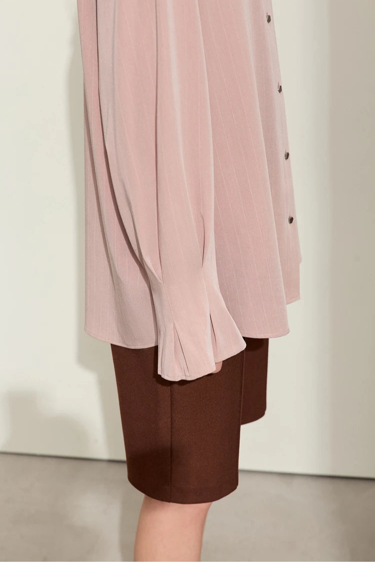 Loose Long Sleeve Striped Shirt