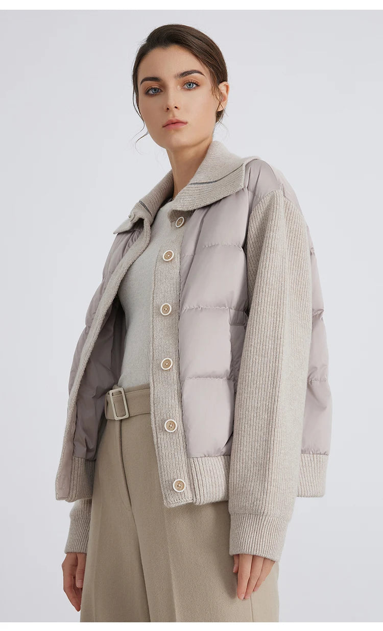 Spliced Down Wool Jacket