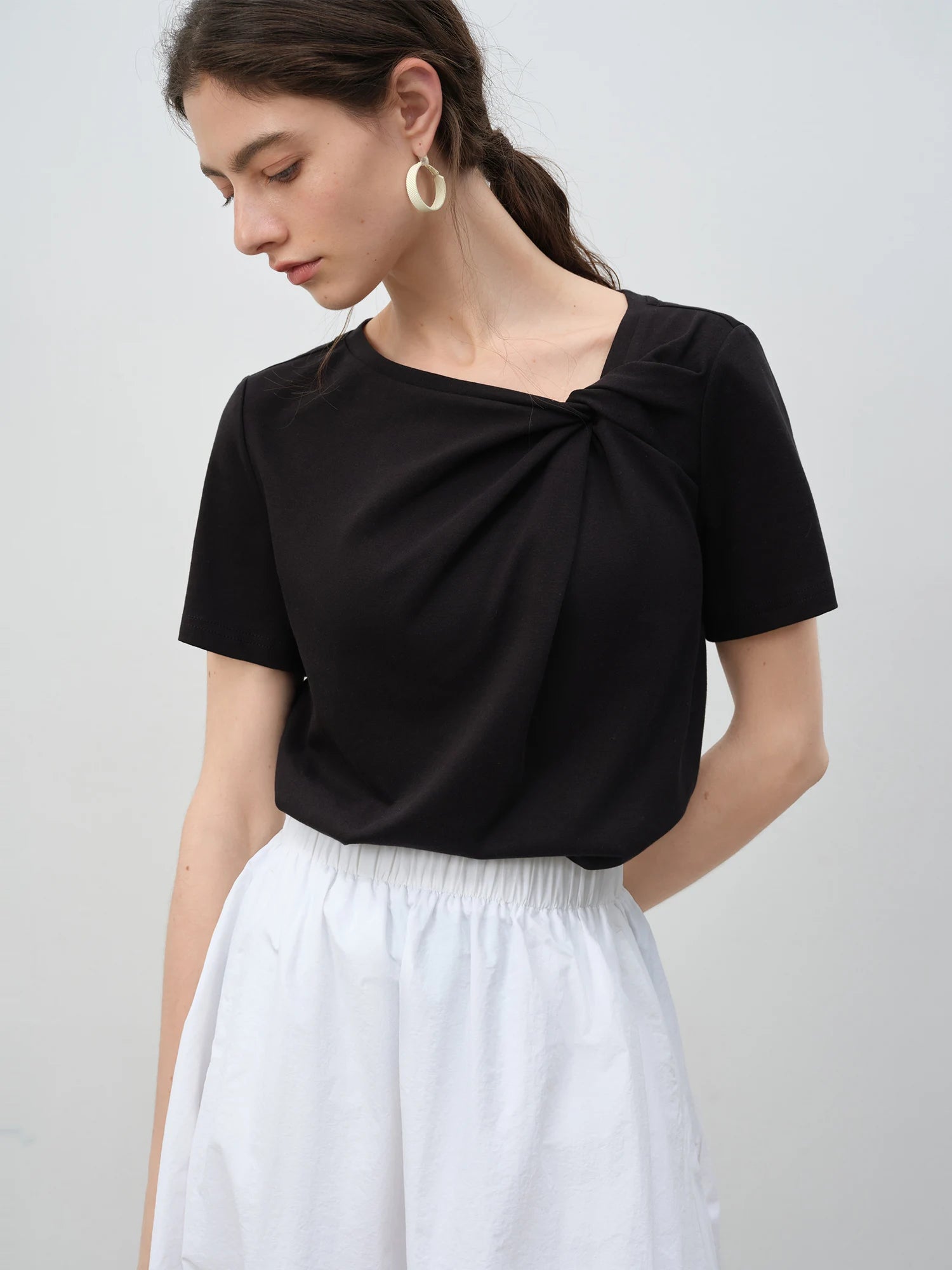 Short Sleeve Twisted T-Shirt