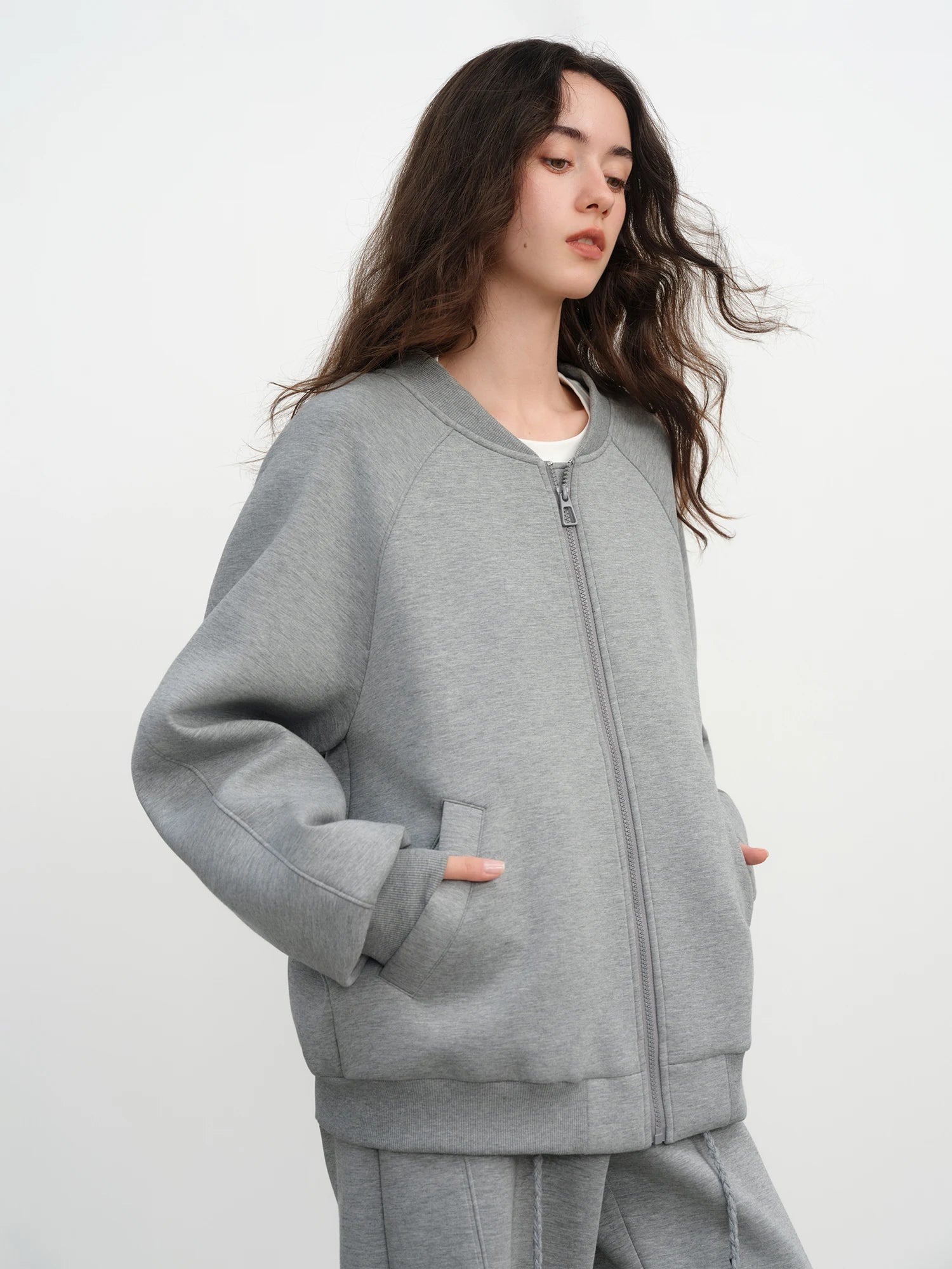 Lightweight Loose Gray Sport Suit