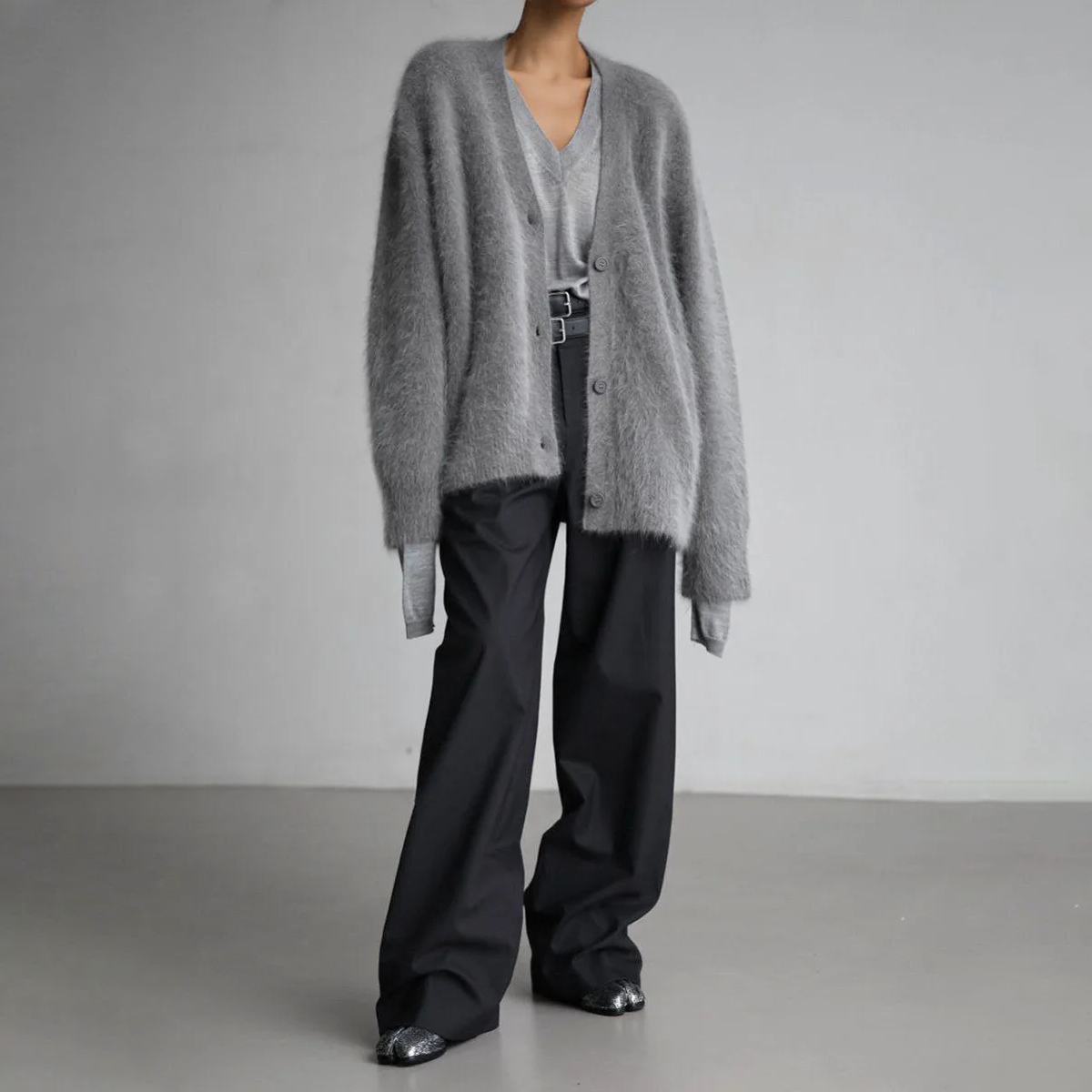 Women's cashmere loose cardigan
