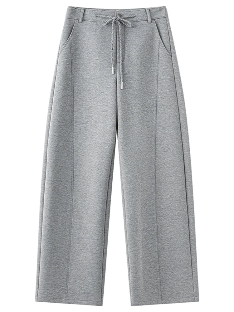 Lightweight Loose Gray Sport Suit
