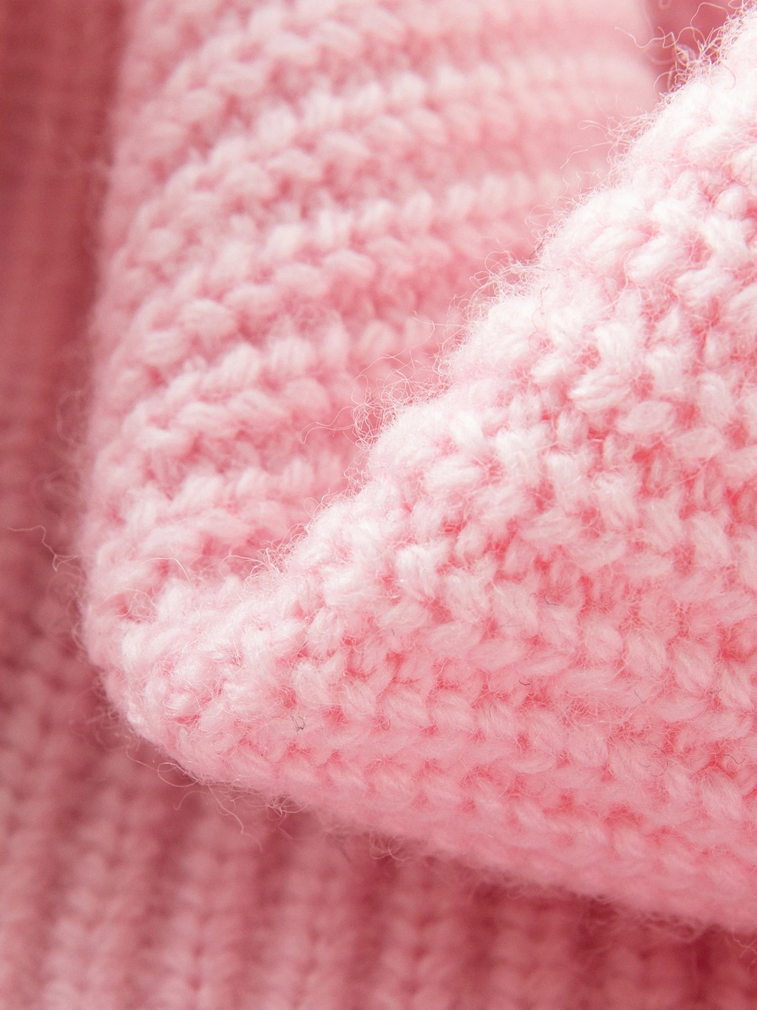 Loose Fit Wool Blend Knit Zipper Sweater