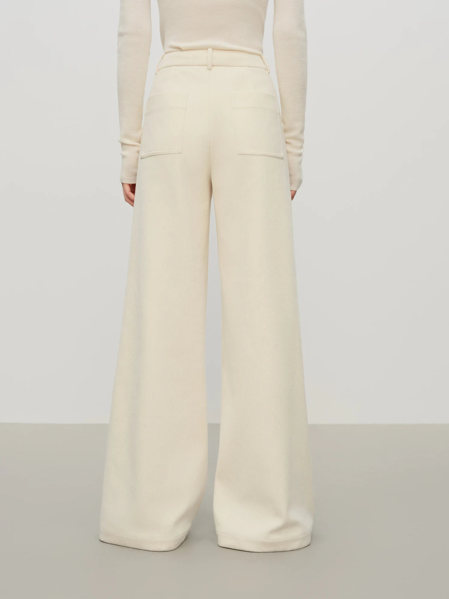 Casual Herringbone Fabric Pants