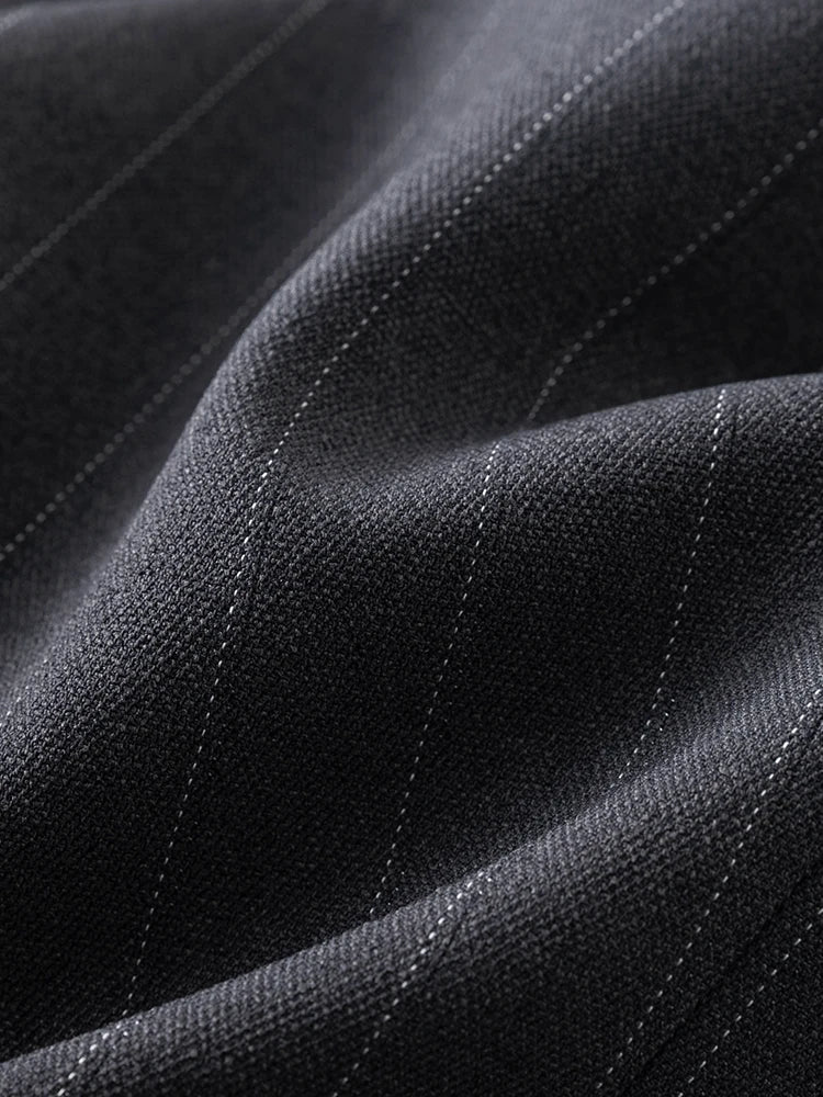 Striped Blazer and Skirt Suit