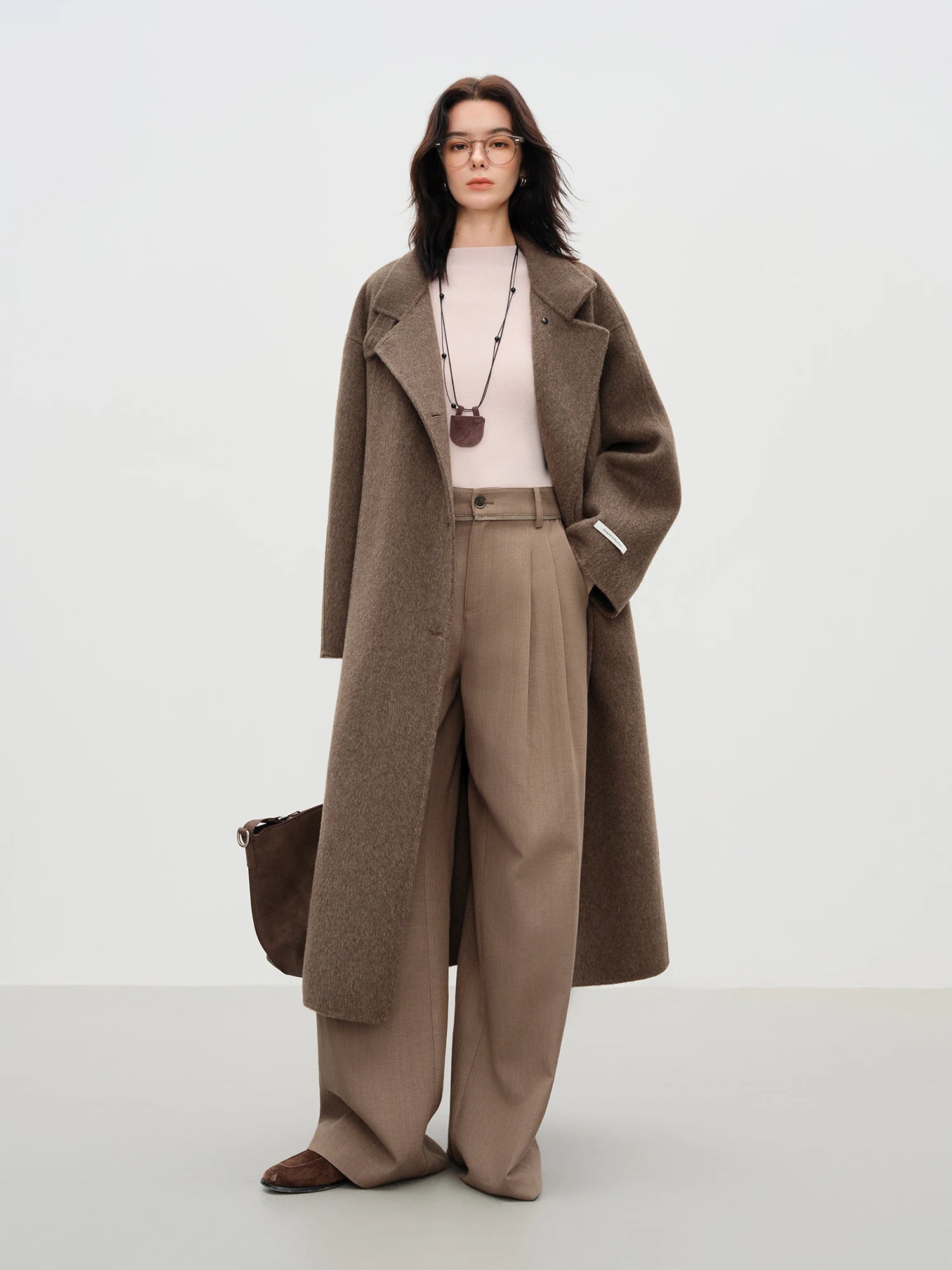 Wool Double-Faced Long Coat
