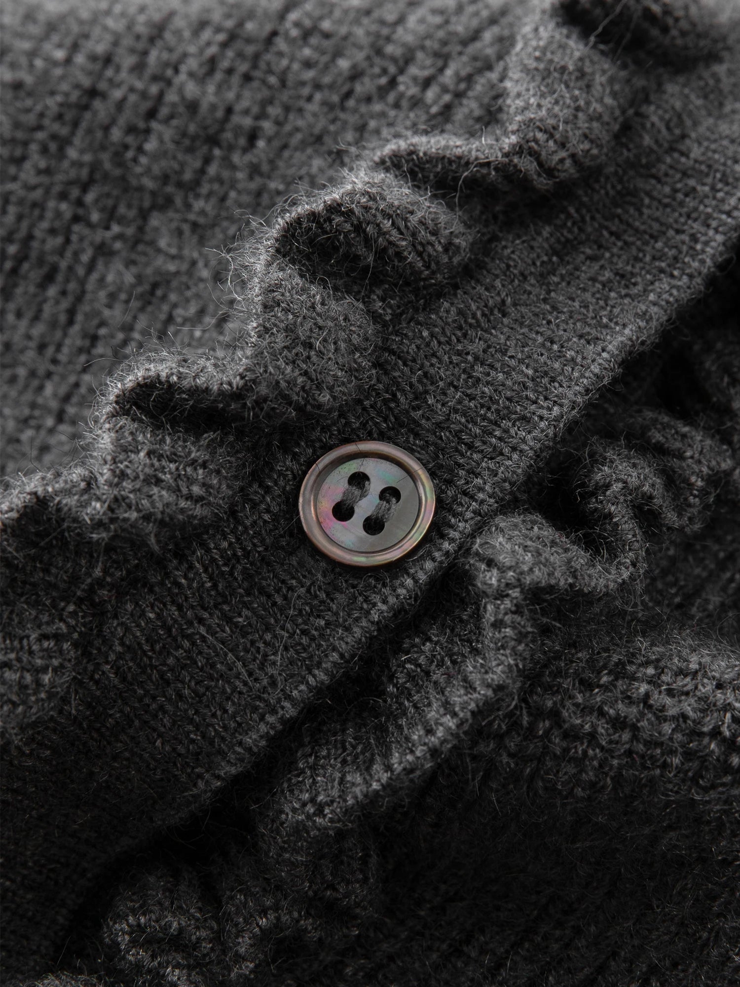 Knitted Dark Grey Cardigan