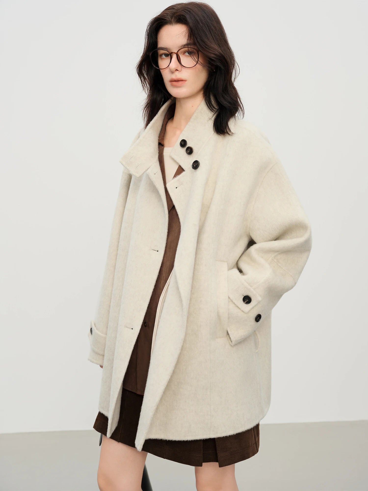 Double-faced Wool Small Coat