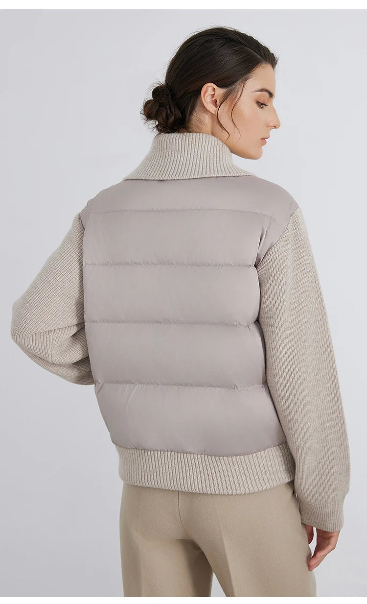 Spliced Down Wool Jacket