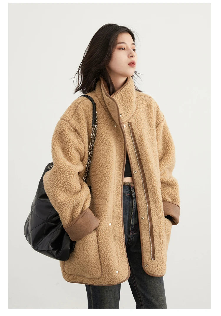 Oversized Suede Jacket