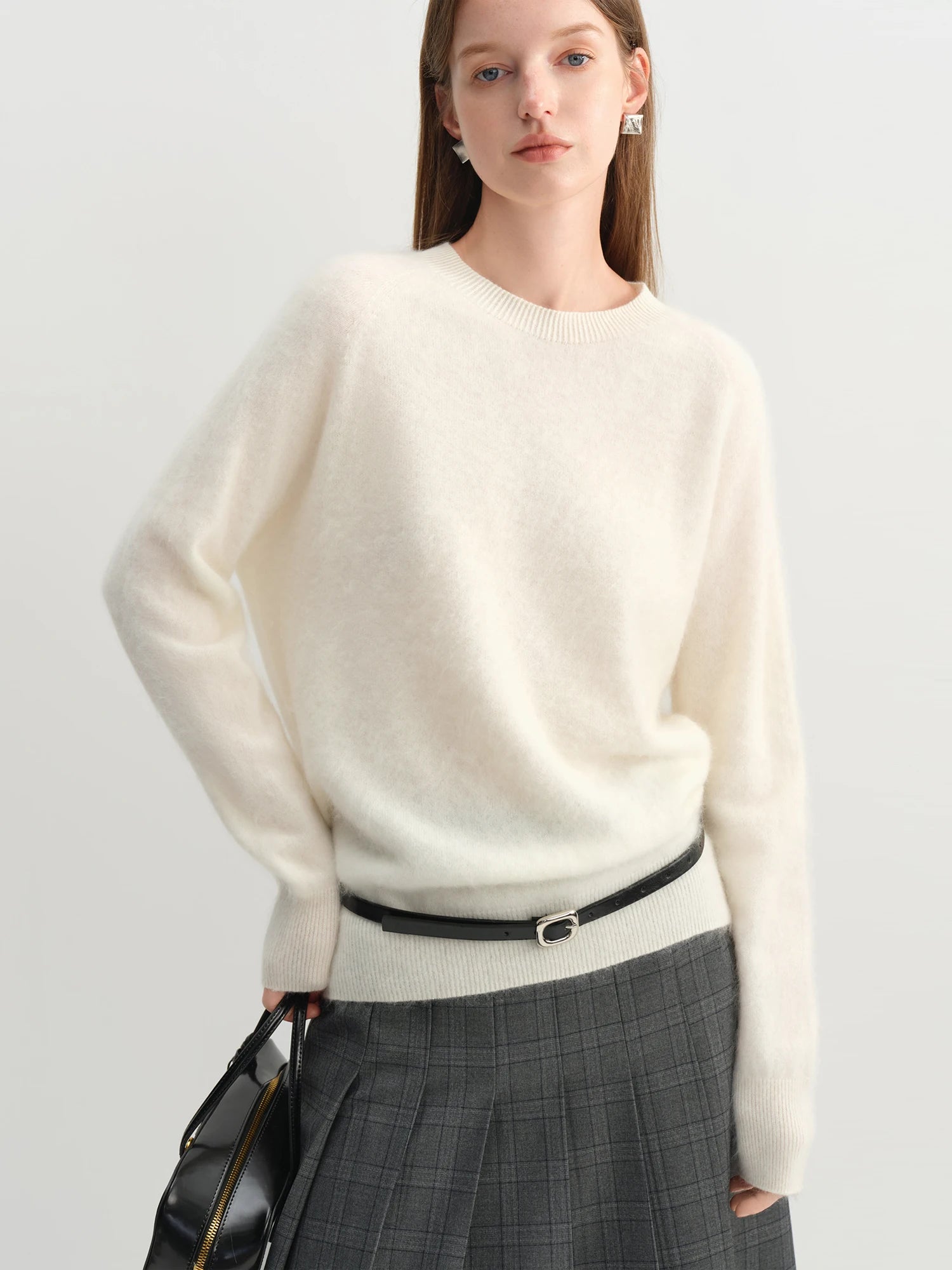 Wool Blend Cashmere Pullover