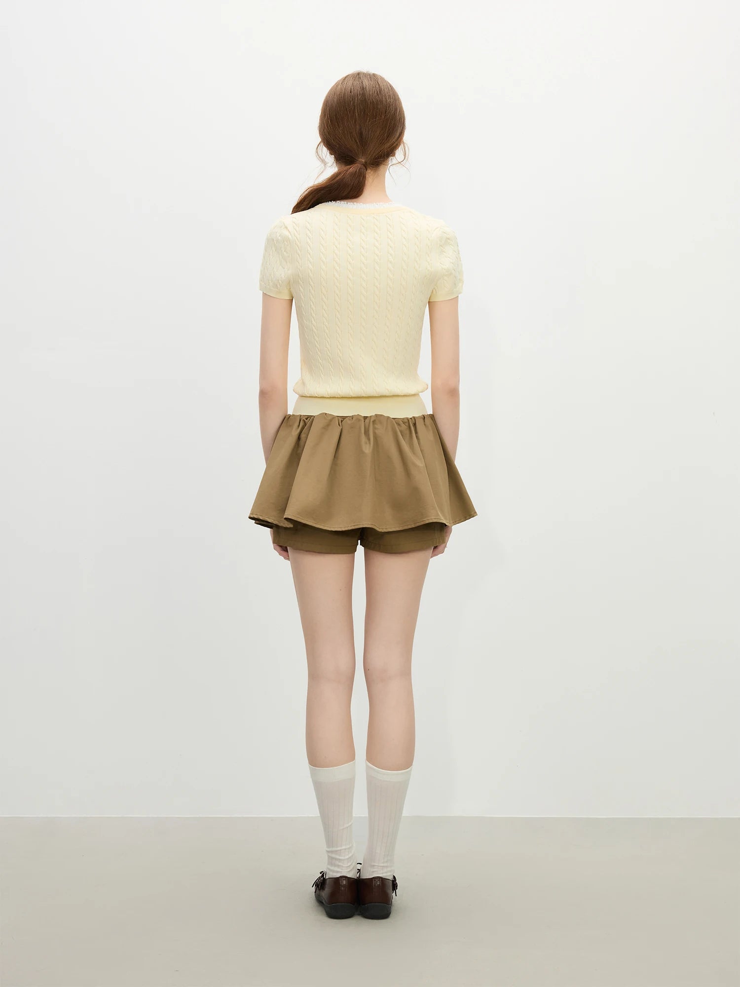 Cable Knit Slmi Fit Top