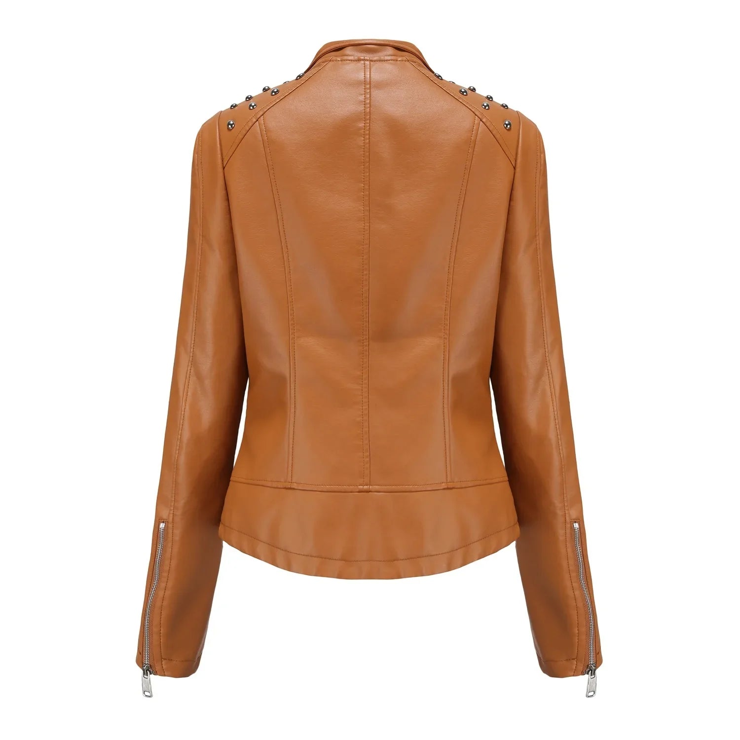 Short Slim Leather jacket