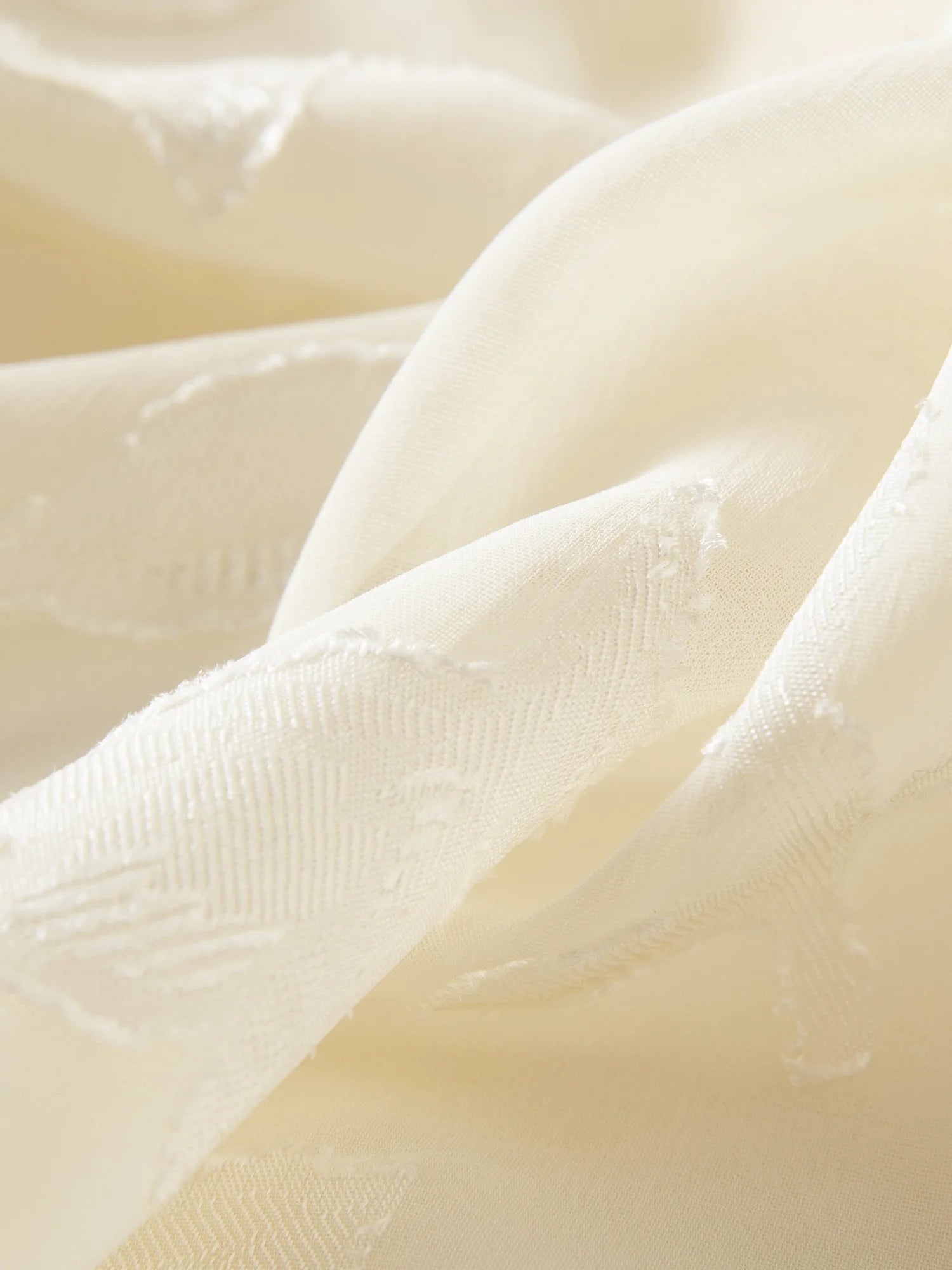 Elegant Ruffled Collar Jacquard V-Neck Yellow Midi Dress