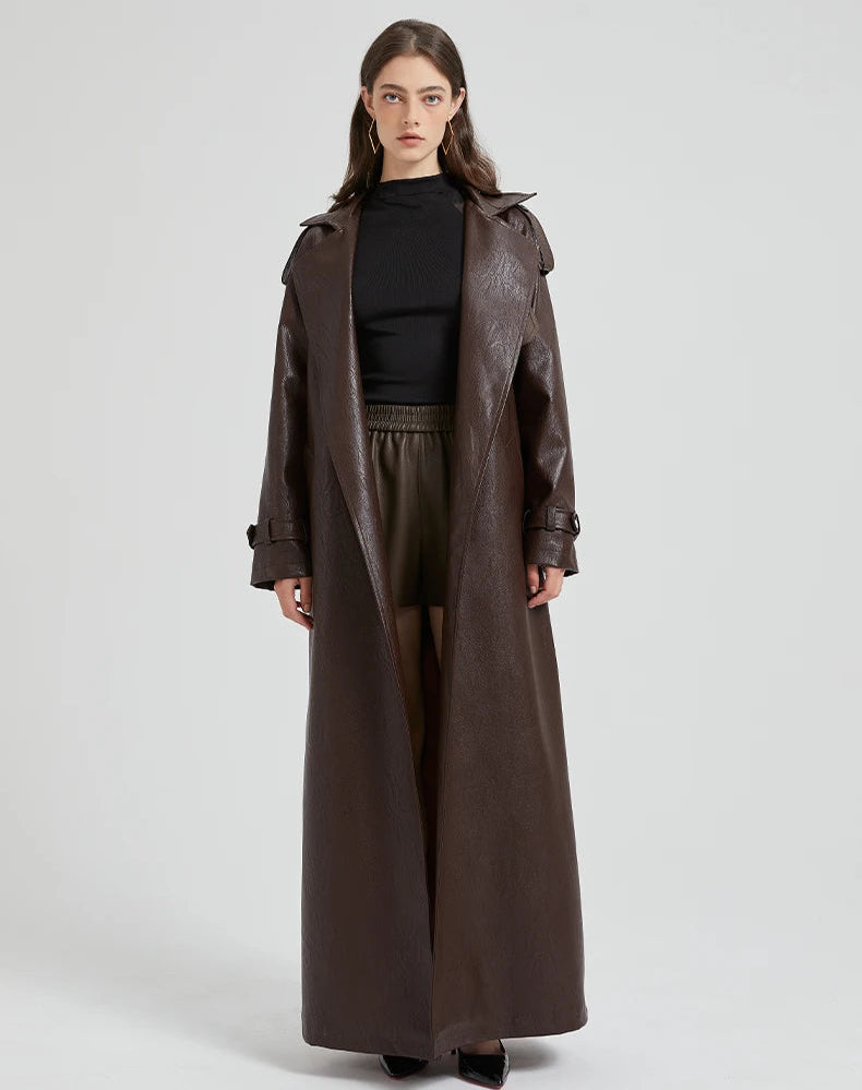 Long Leather Coat
