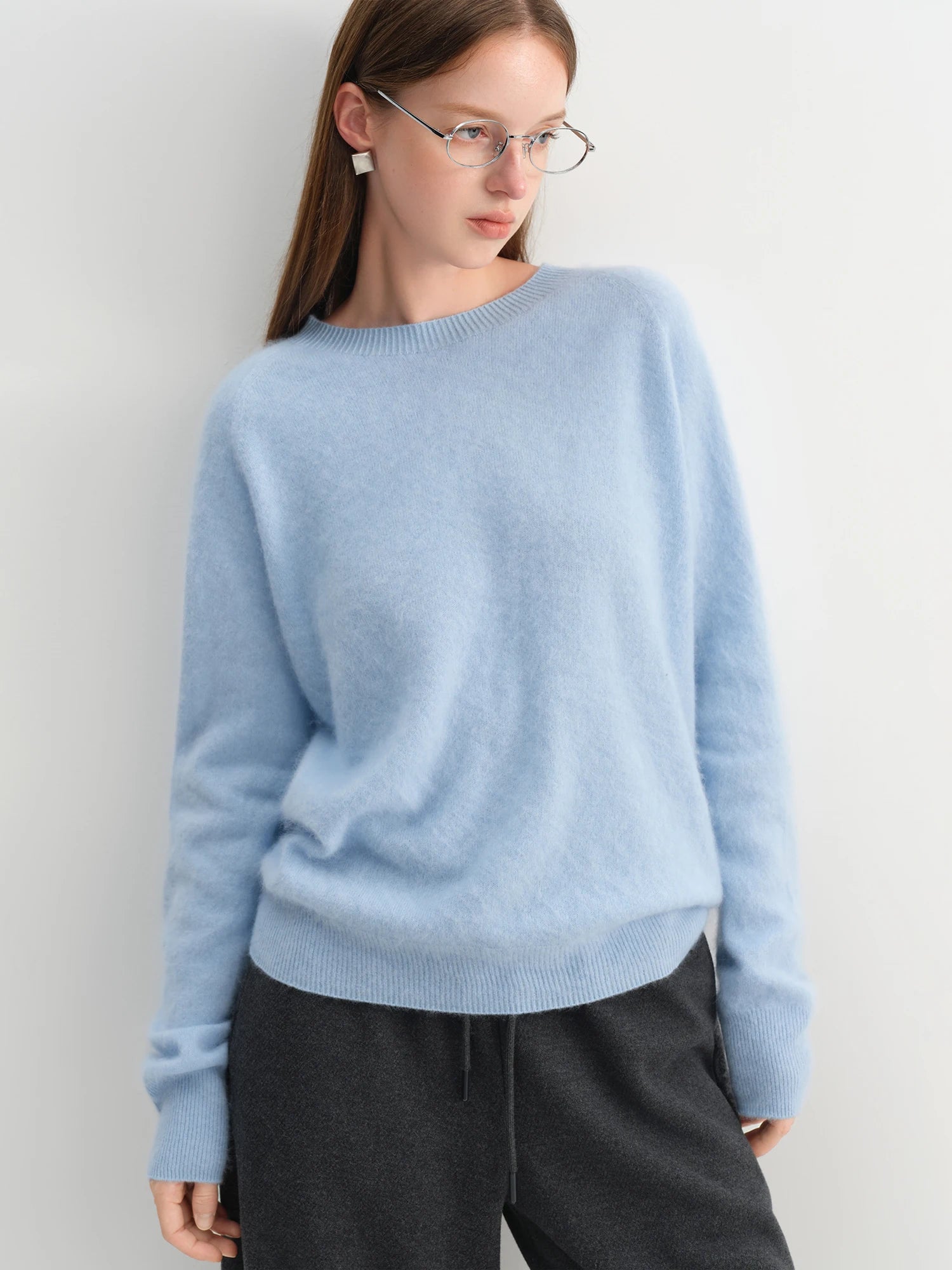 Wool Blend Cashmere Pullover