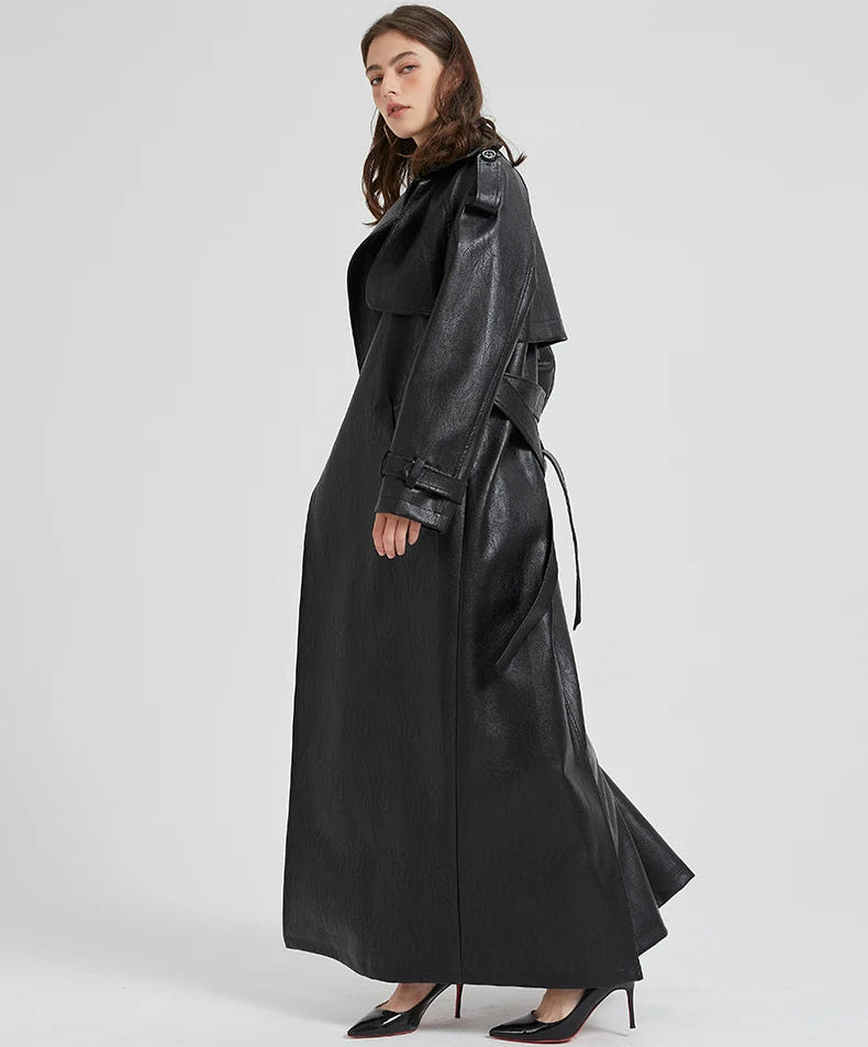 Long Leather Coat