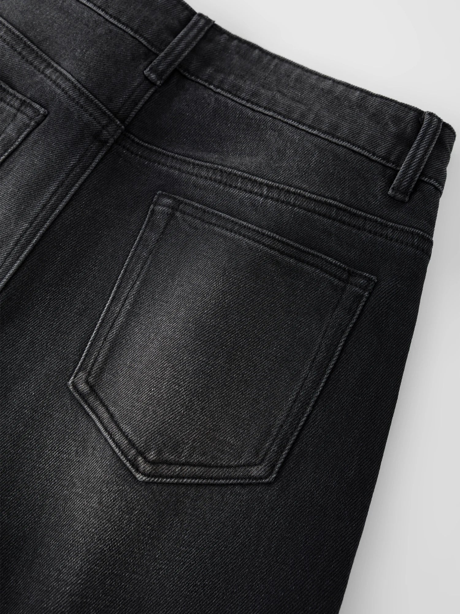 Retro Wide-leg Black Jeans