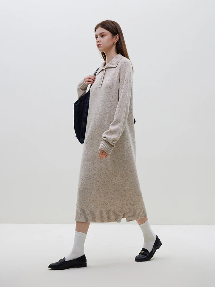 Woolen Long Sweater Dress
