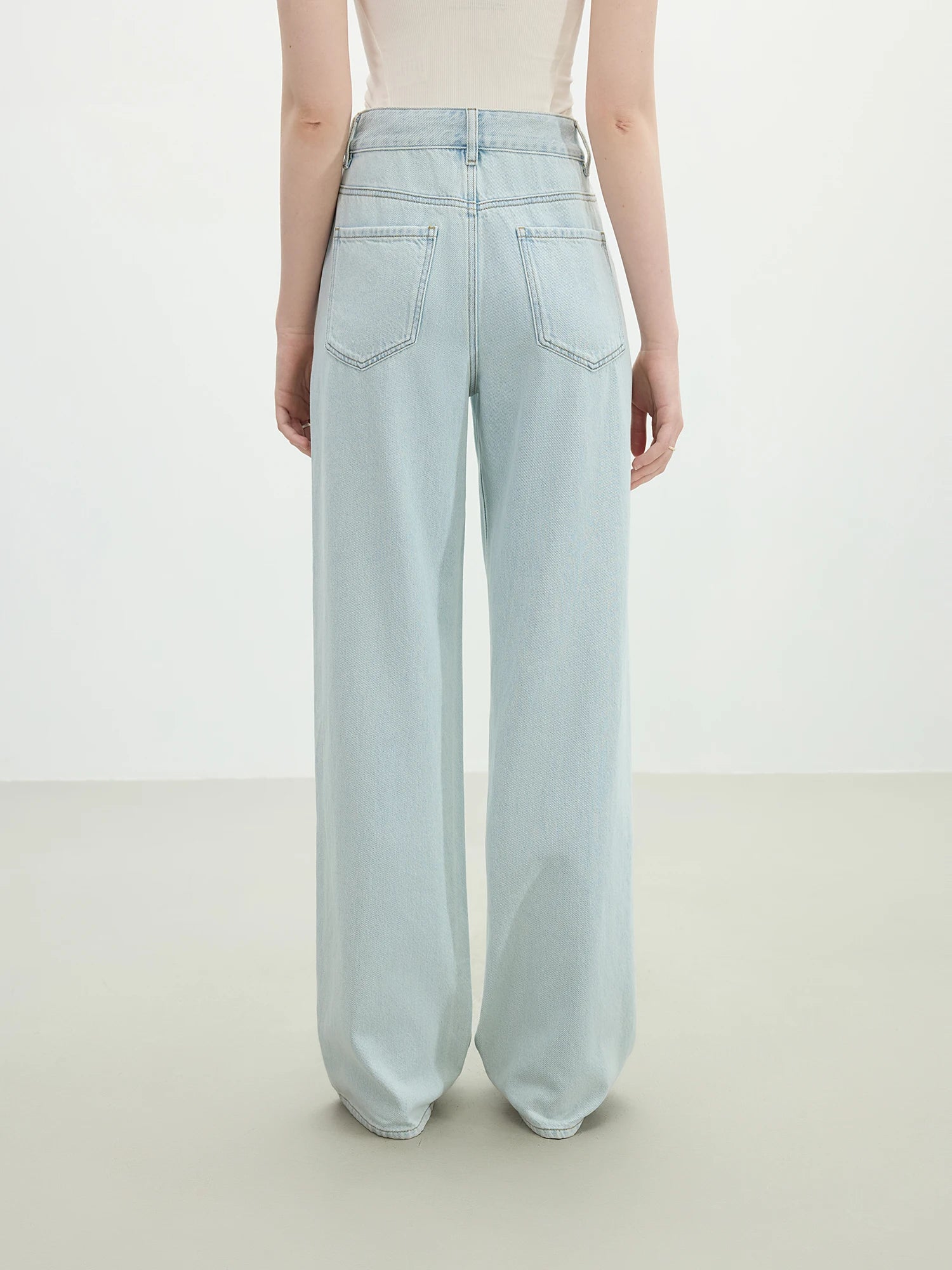 High Waist Straight Jeans