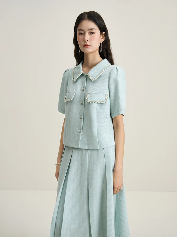 Elegant Classic Top and Skirt Set