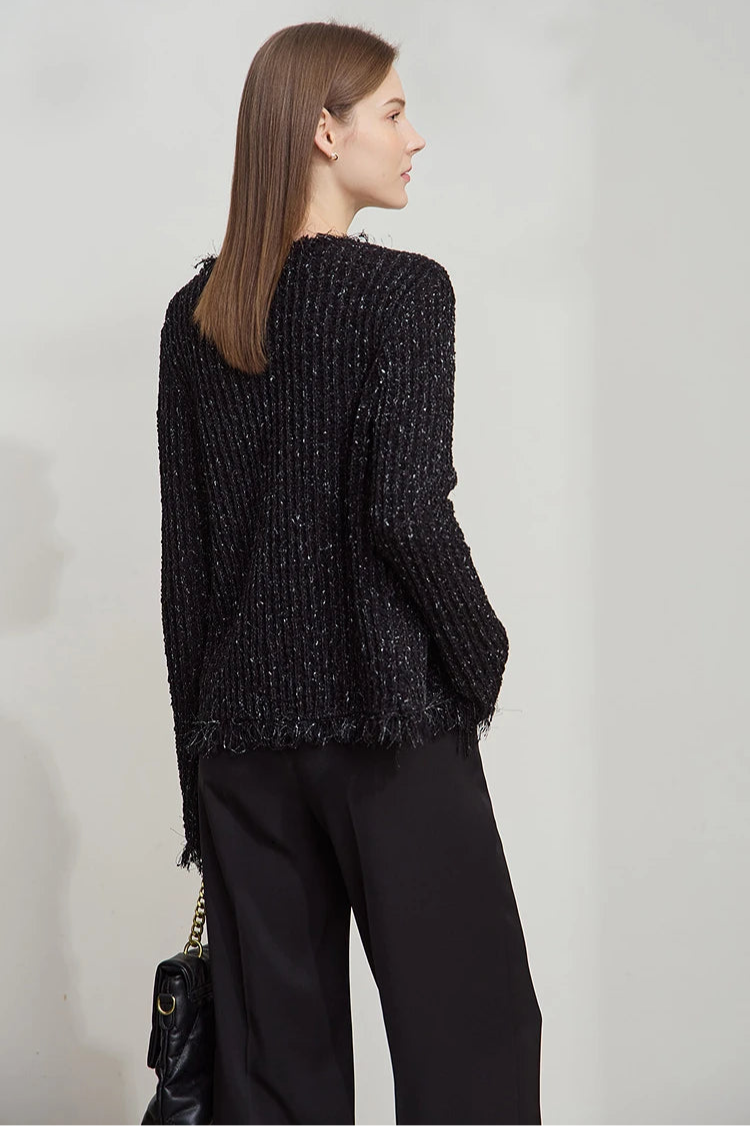 Minimalist Tassel Cardigan