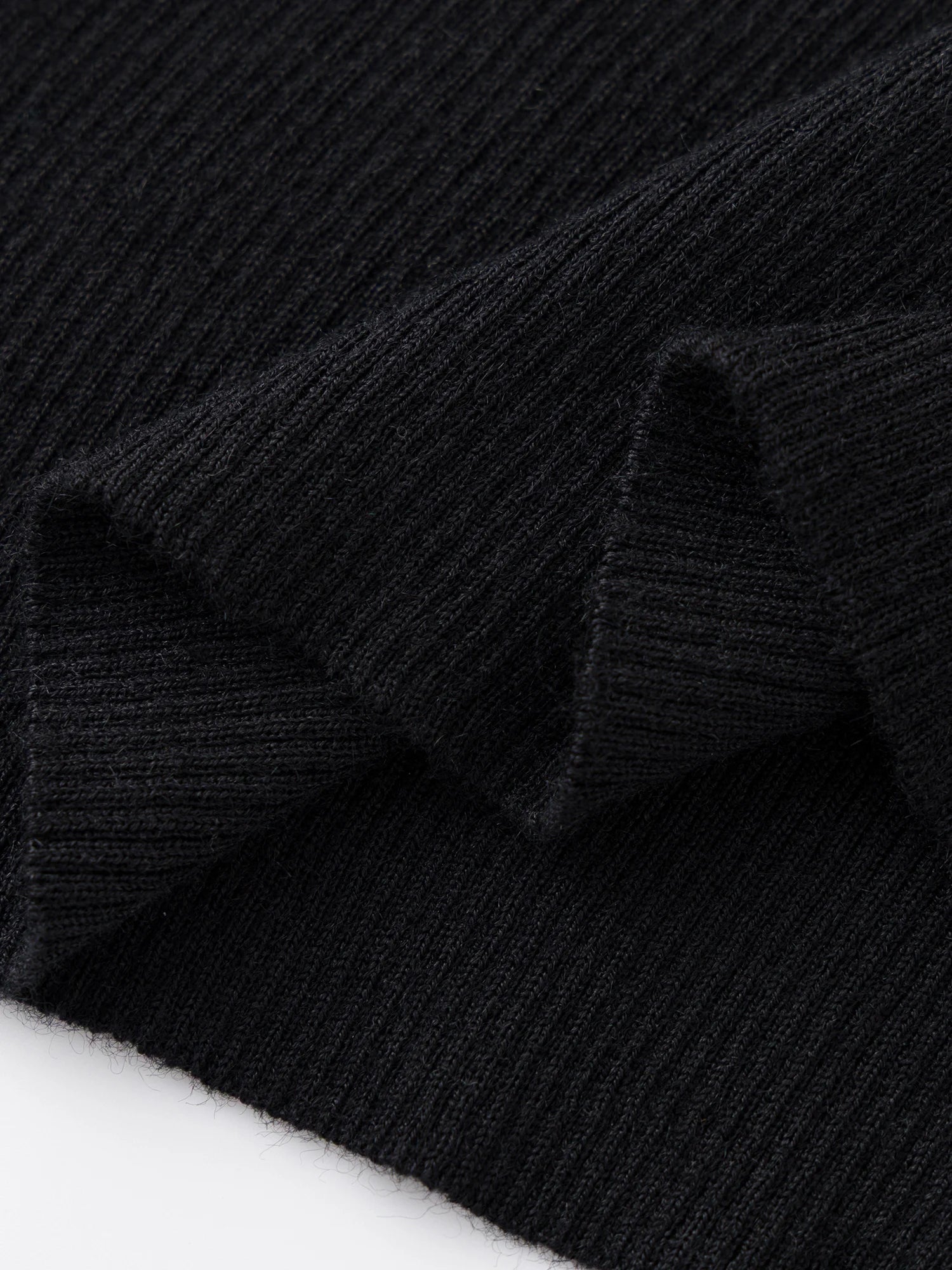 Asymmetric Knit Wool Sweater