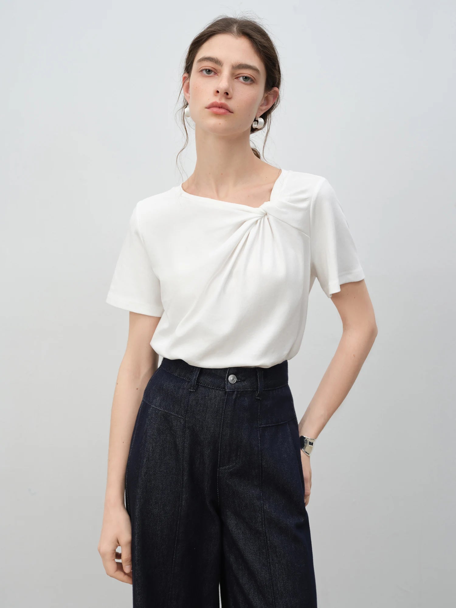 Short Sleeve Twisted T-Shirt